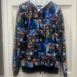 Star Wars Hoodie. Mens large.  Collage of characters